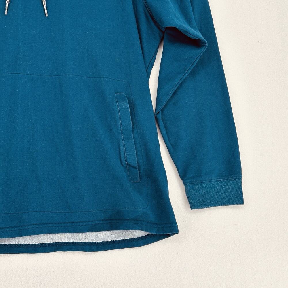 Columbia Teal Pullover Hoodie Sweatshirt Mens Large Outdoor Logo EUC - Picture 6 of 15